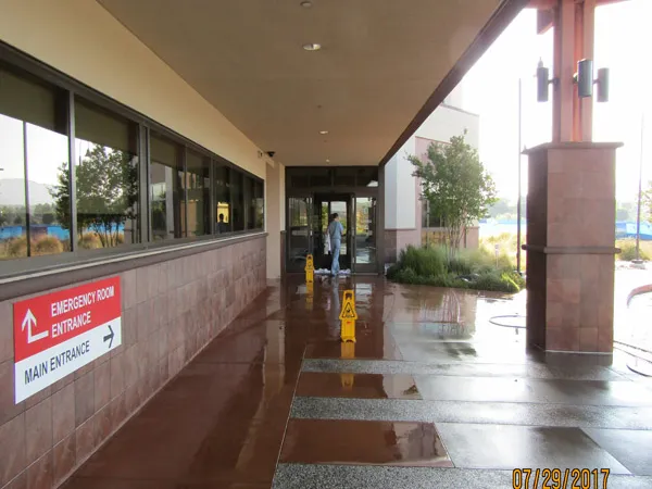 Commercial pressure washing project